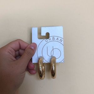Urban Outfitters Gold, Chunky Hoops